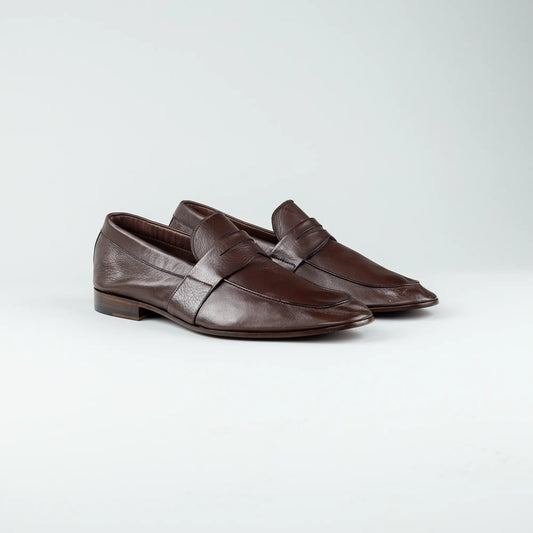 Aruci Loafer – Butterweisches Glattleder Schokobraun | Handgefertigt in Spanien