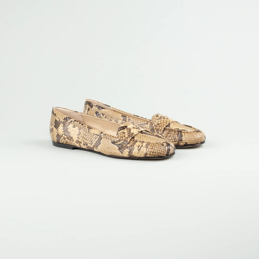 Aruci Loafer Kalbsleder Pythondruck – Handarbeit Made in Italy