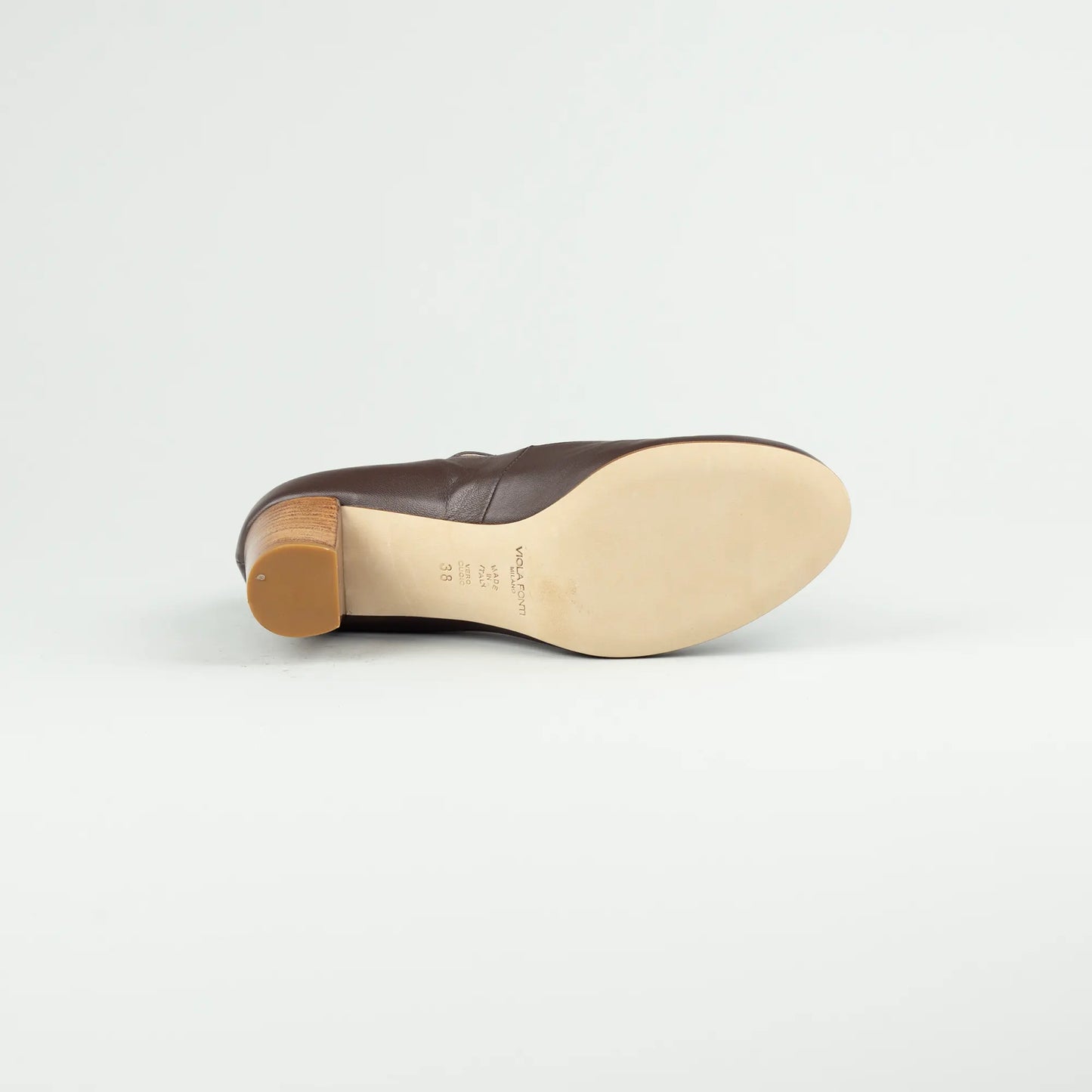 Viola Fonti – Pumps Kalbsleder Dunkelbraun | Handmade in Italy