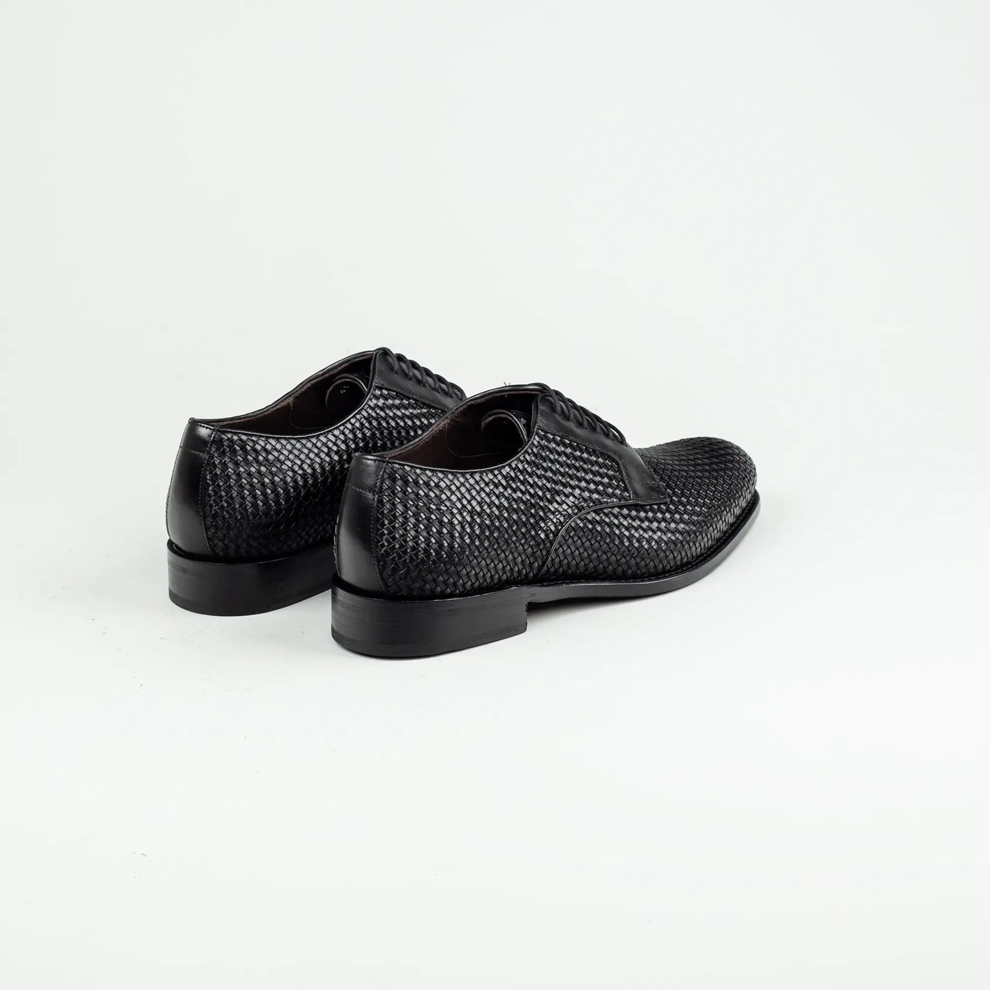 Derby Plain – Handmade Goodyear Welted | Geflochtenes Leder | Aruci