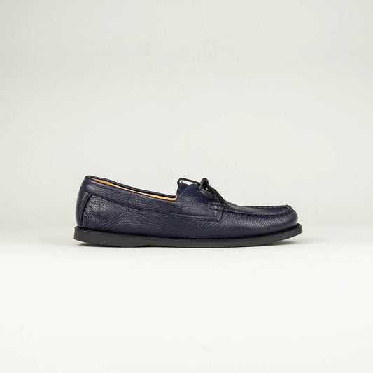 Aruci Bootschuh Herren Blau – Hirschleder, Handgefertigt in Italien