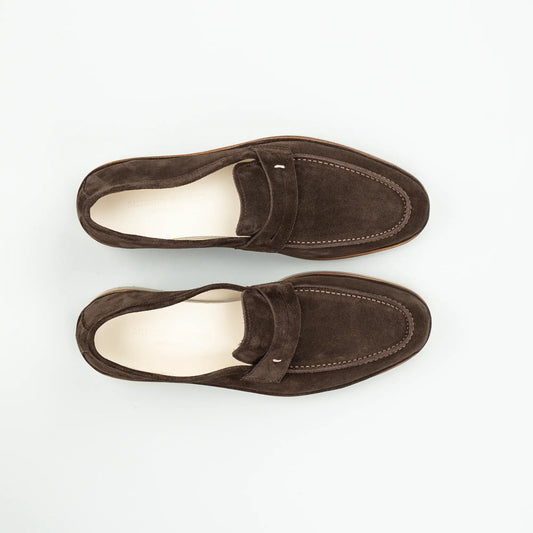 Maurizi Loafer Herren Moro – Veloursleder, Handgefertigt in Italien
