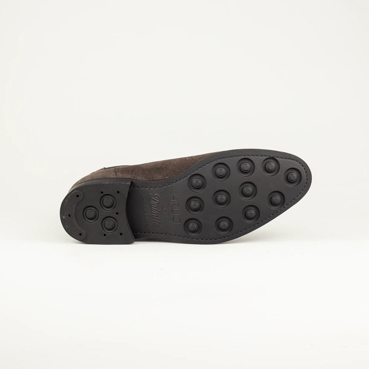 Chelsea Boot Herren aus grauem Wildleder & Dainite-Sohle | Aruci