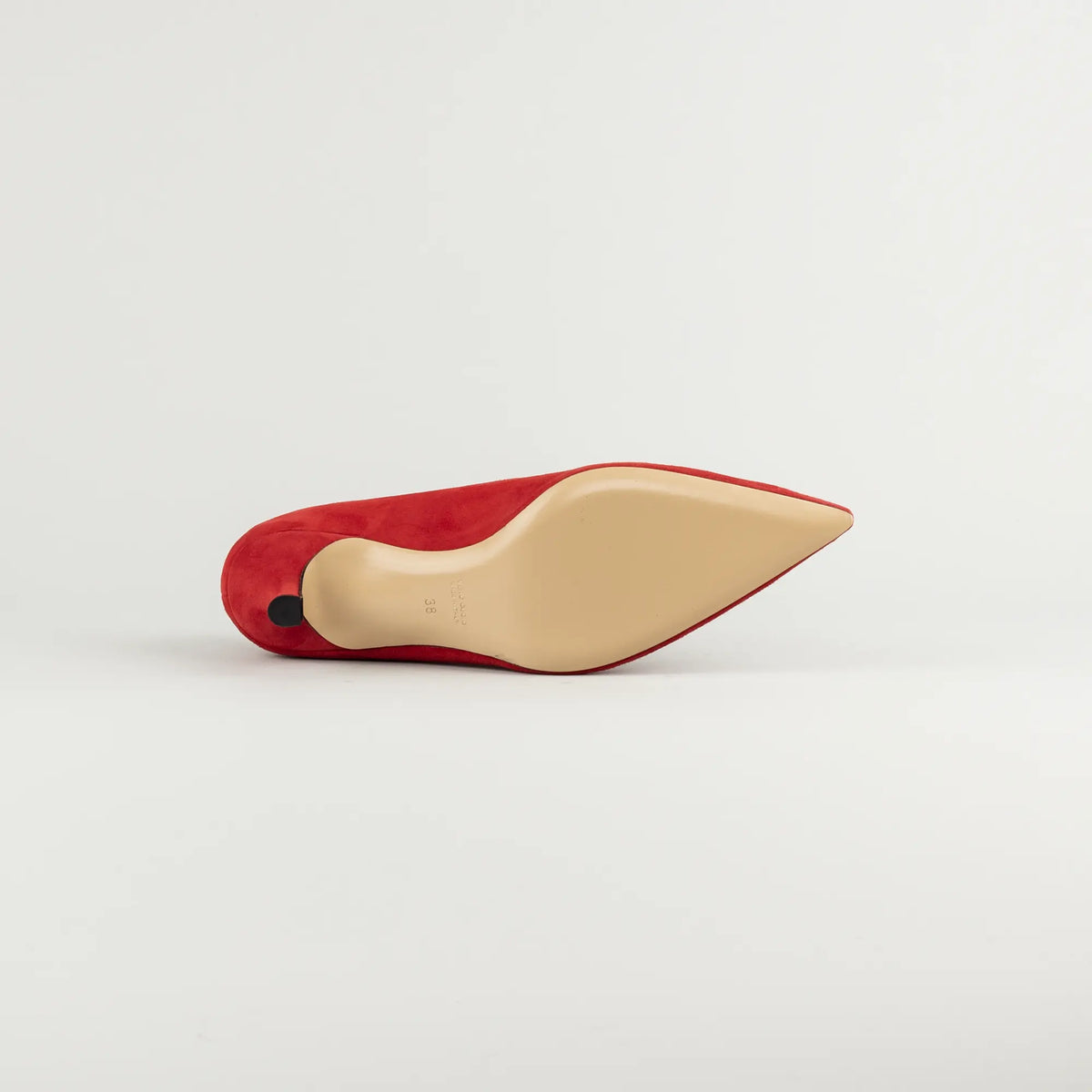 Aruci Pumps aus rotem Wildleder | 5 cm Absatz | Handmade in Italy
