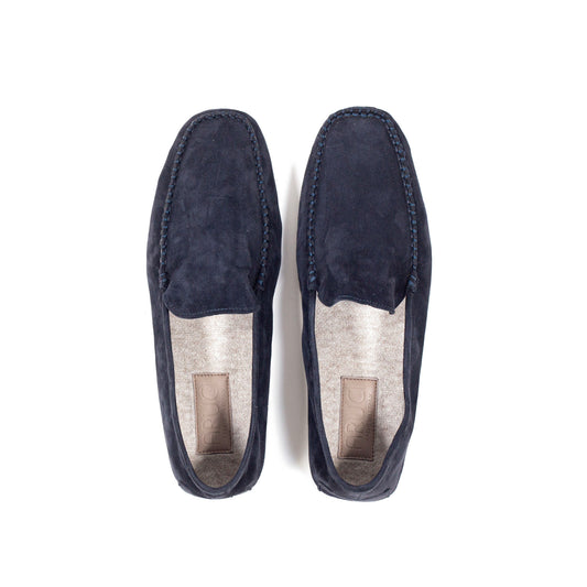 Herren Hausschuhe - Velourleder mit Kaschmir Futter