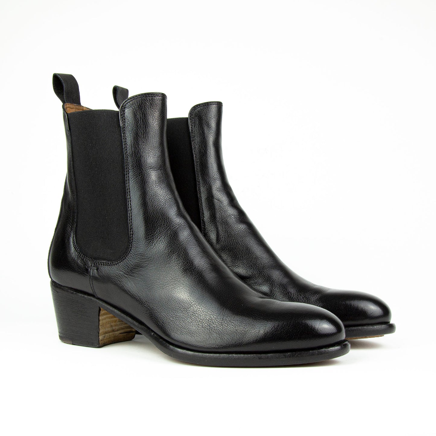 Elia Maurizi Stiefelettem - handgemacht aus feinsten Kalbsleder in schwarz