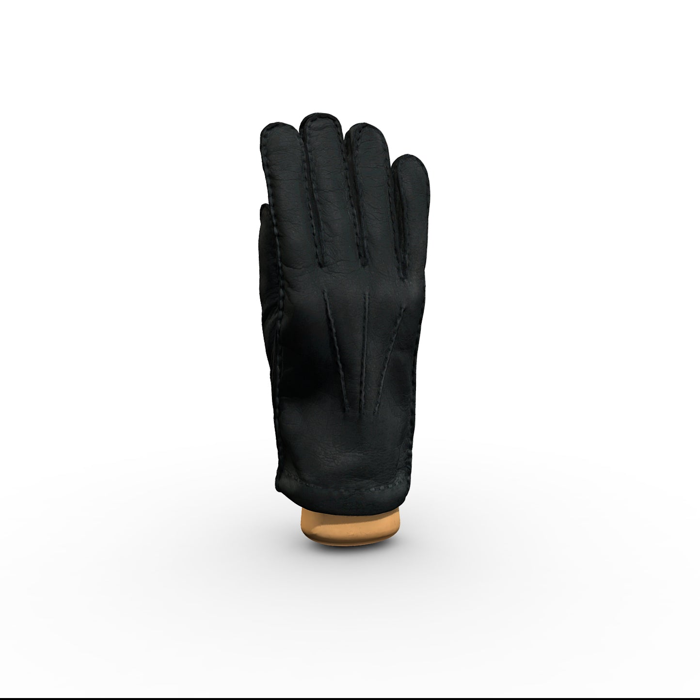 peccary leder handschuhe Peccary & Kaschmir in schwarz 8.5
