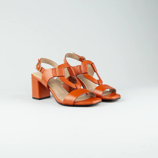 Triver Sandalen – Butterweisches Leder Orange | Handmade in Italy