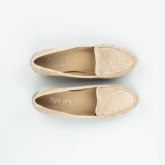 Aruci Loafer – Geflochtenes Velourleder | Ledersohle | Handgefertigt in Italien