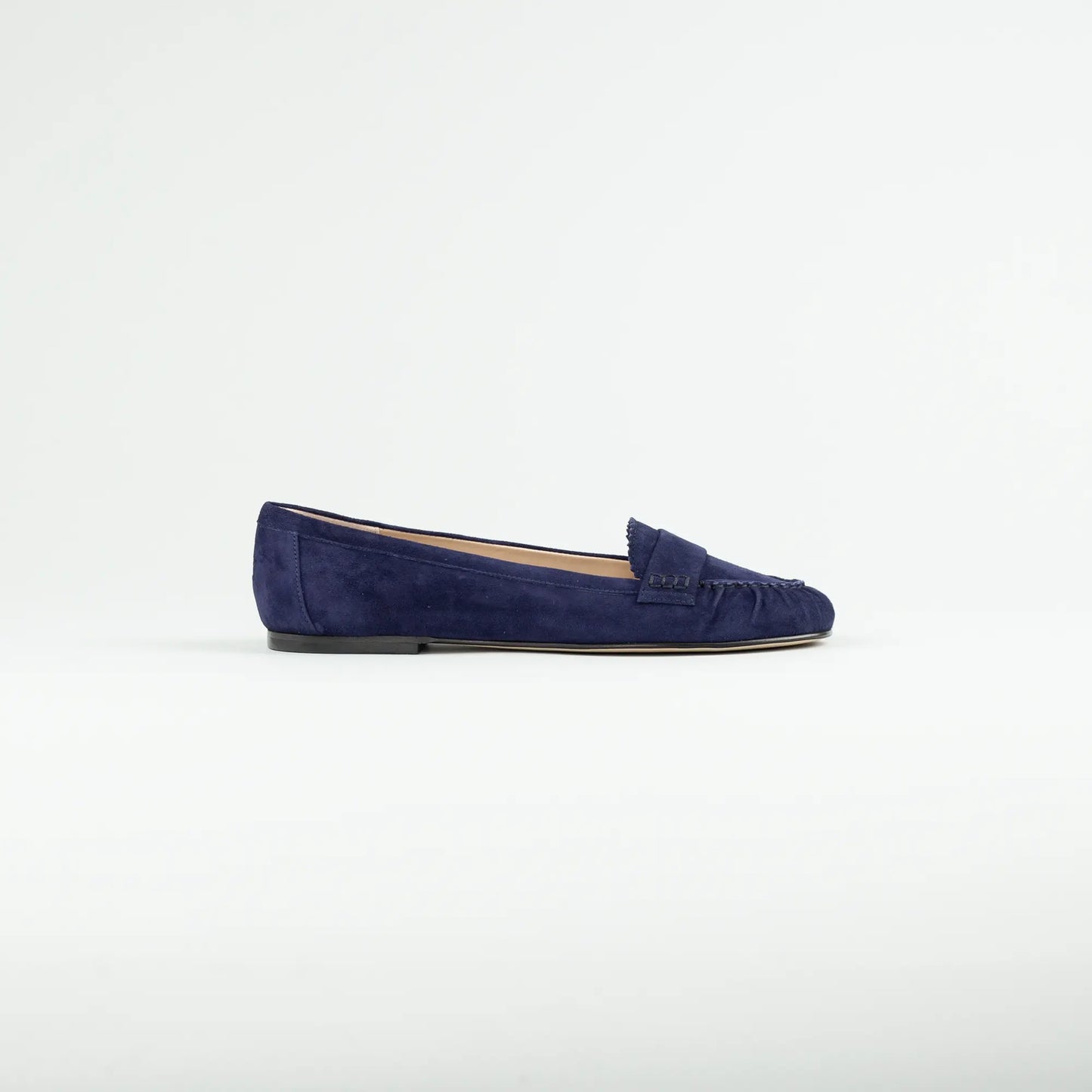 Aruci Loafer Velourleder Blau – Handarbeit Made in Italy