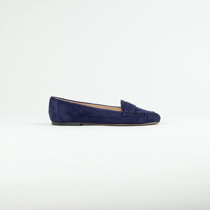 Aruci Loafer Velourleder Blau – Handarbeit Made in Italy