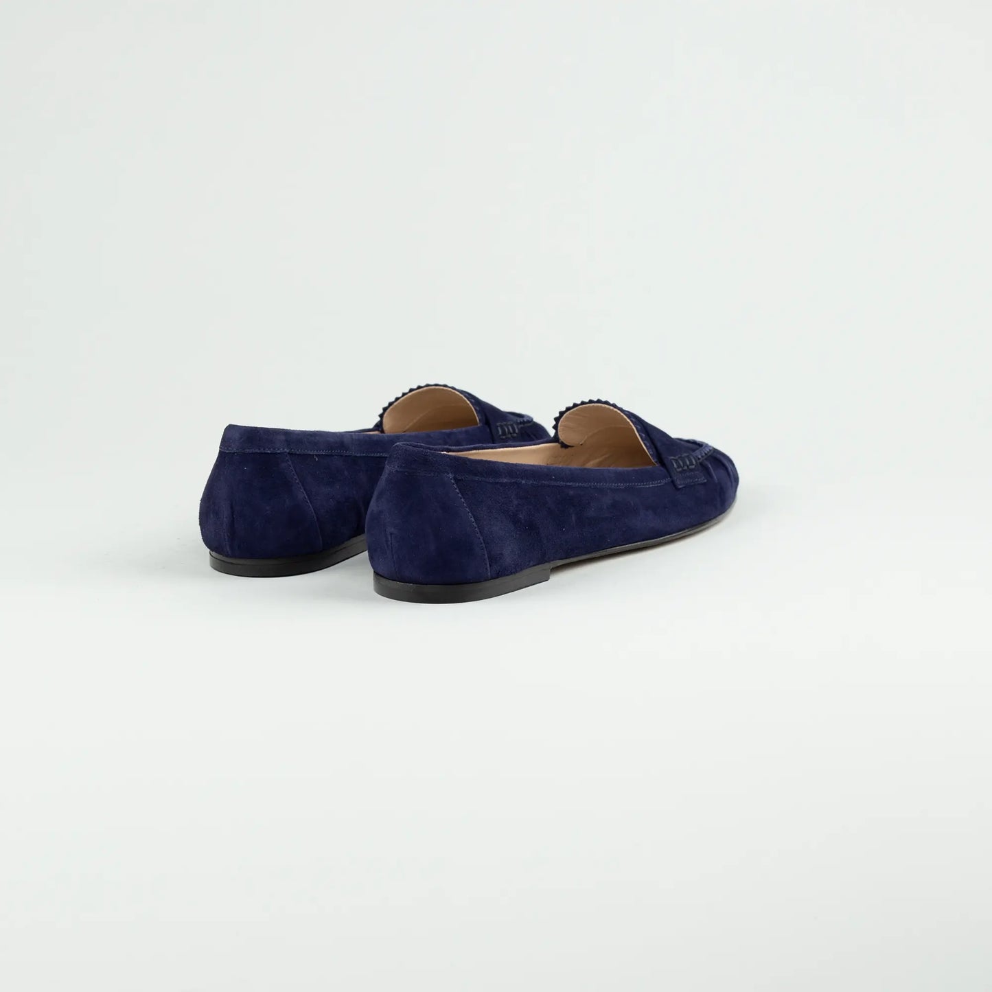 Aruci Loafer Velourleder Blau – Handarbeit Made in Italy