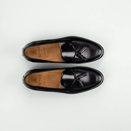 BERWICK Tassel Loafer Schwarz – Goodyear Welted