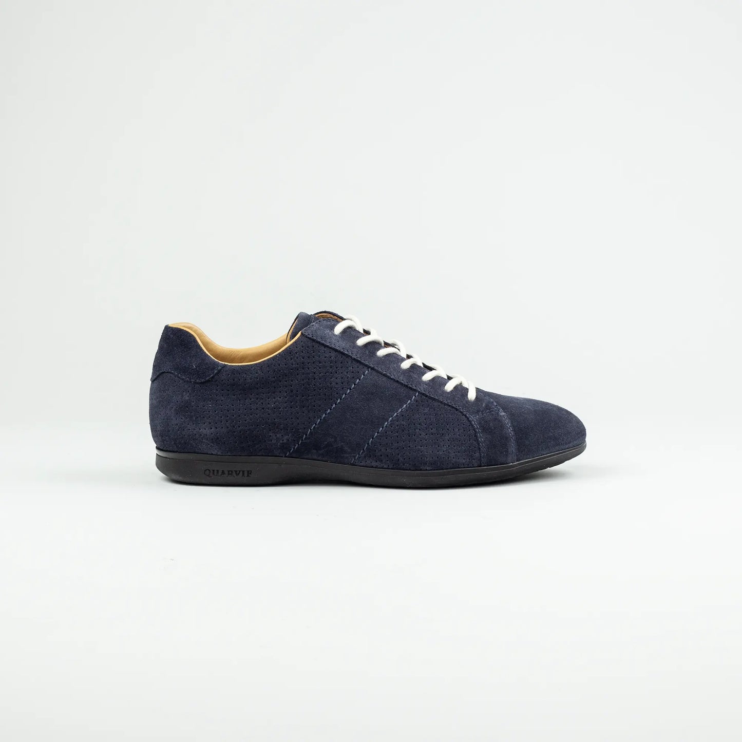 Quarvif Sneaker – Blaues Velourleder | Made in Italy