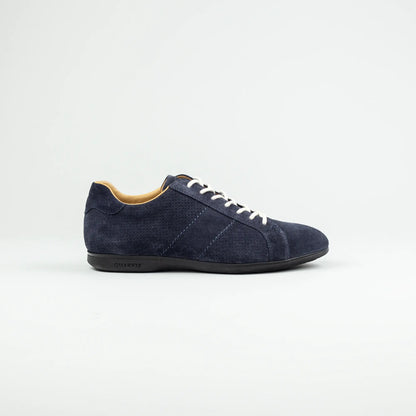 Quarvif Sneaker – Blaues Velourleder | Made in Italy