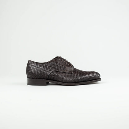 Derby Plain – Handmade Goodyear Welted | Geflochtenes Leder | Aruci