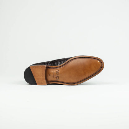 Derby Plain – Handmade Goodyear Welted | Geflochtenes Leder | Aruci