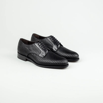 Derby Plain – Handmade Goodyear Welted | Geflochtenes Leder | Aruci