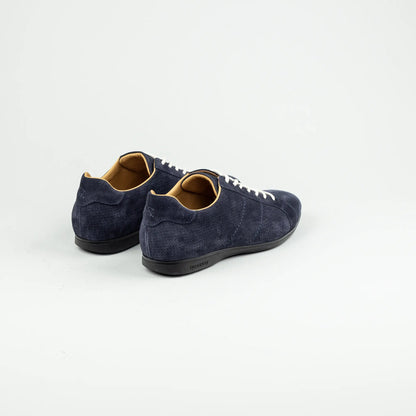 Quarvif Sneaker – Blaues Velourleder | Made in Italy