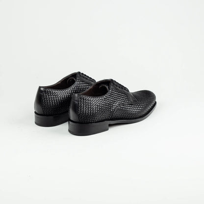 Derby Plain – Handmade Goodyear Welted | Geflochtenes Leder | Aruci