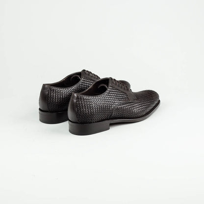 Derby Plain – Handmade Goodyear Welted | Geflochtenes Leder | Aruci