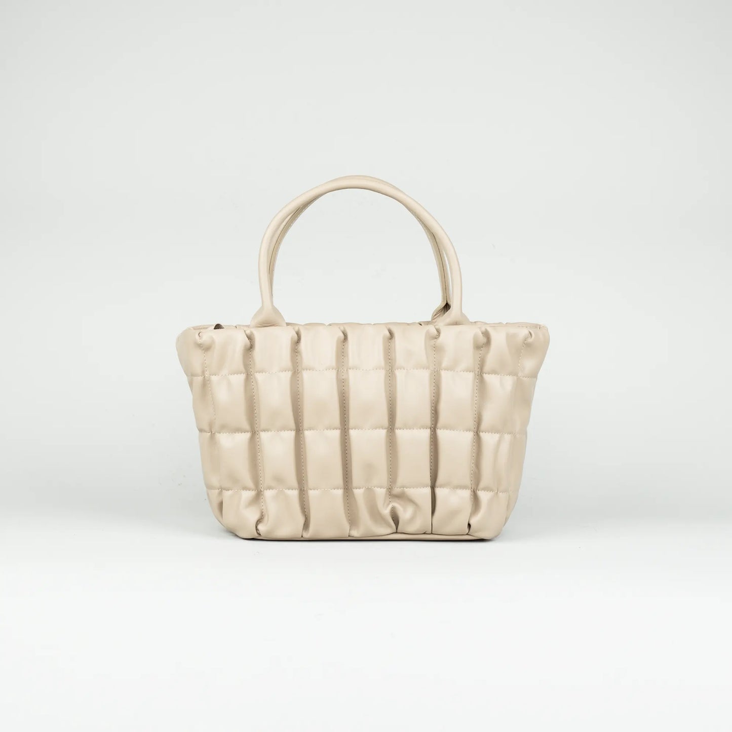Damen Handtasche Beige-Taupe – Weiches Leder, Made in Italy