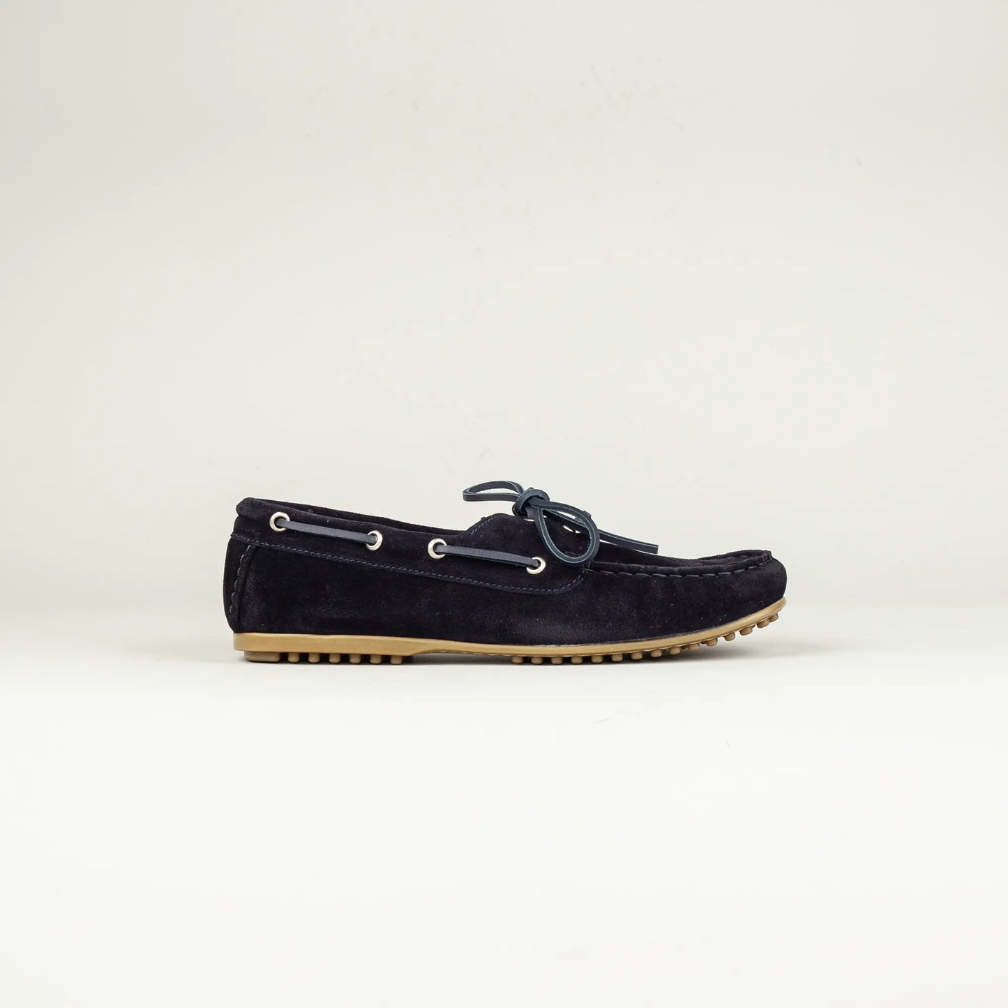 Aruci Bootschuh Blau – Veloursleder, Handgefertigt in Italien