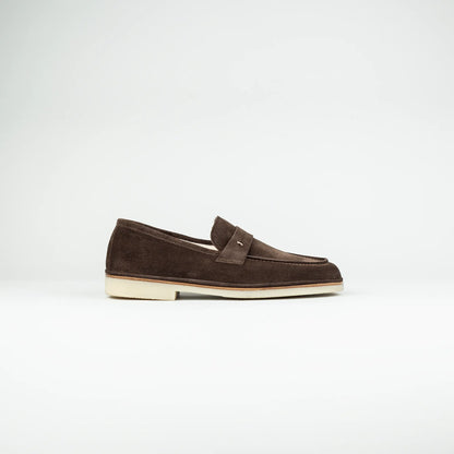 Maurizi Loafer Herren Moro – Veloursleder, Handgefertigt in Italien
