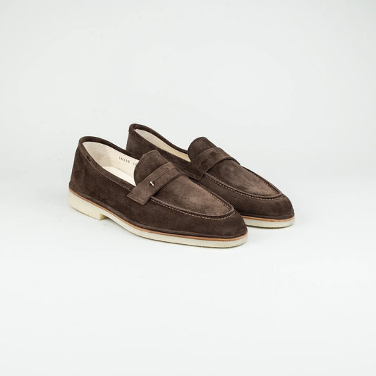 Maurizi Loafer Herren Moro – Veloursleder, Handgefertigt in Italien
