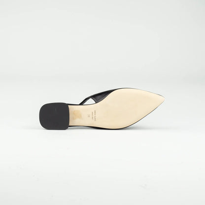 Slingback Caiman – Schwarz Kalbsleder | Handschuhweiches Leder