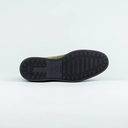 CALO – Boot Loafer Grün Wildleder | Moderner Lässiger Look | Handmade Italy
