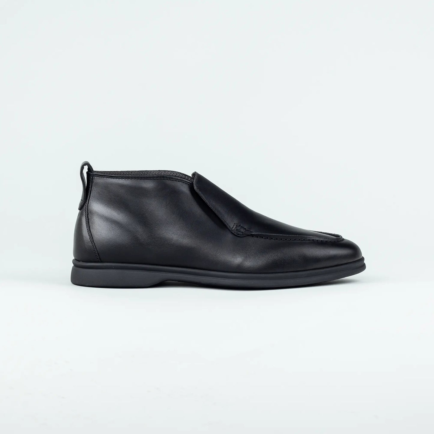 CALO – Boot Loafer Schwarz Kalbsleder | Moderner Lässiger Look | Handmade Italy