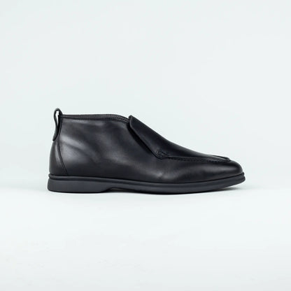 CALO – Boot Loafer Schwarz Kalbsleder | Moderner Lässiger Look | Handmade Italy