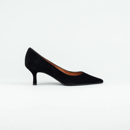 Aruci – Pumps Schwarz Wildleder | 5 cm Absatz | Handmade Italy