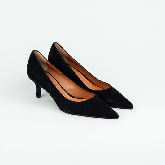 Aruci – Pumps Schwarz Wildleder | 5 cm Absatz | Handmade Italy