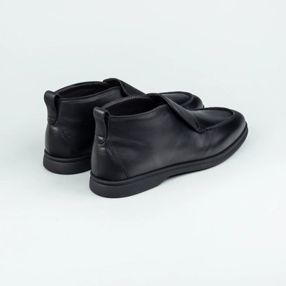 CALO – Boot Loafer Schwarz Kalbsleder | Moderner Lässiger Look | Handmade Italy
