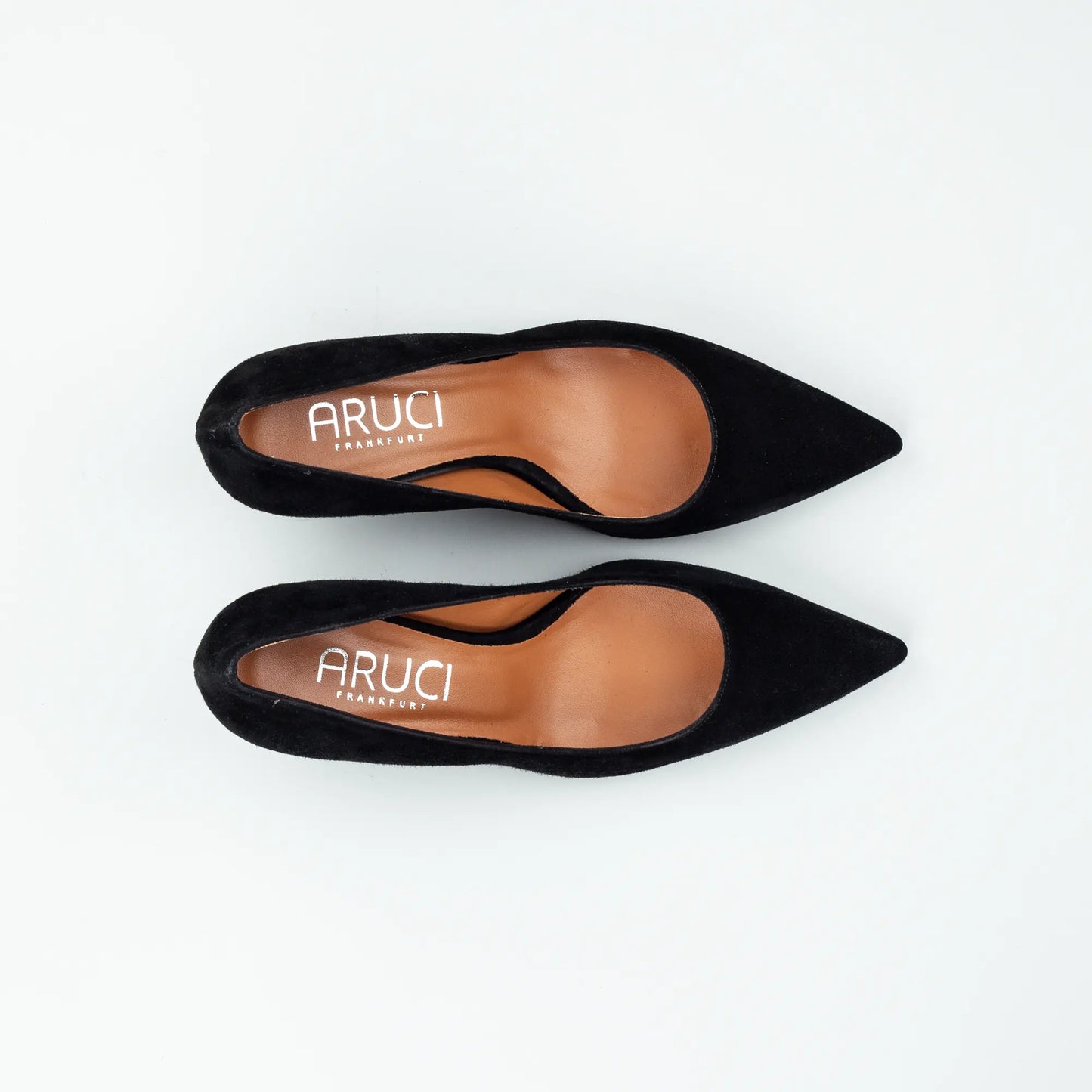 Aruci – Pumps Schwarz Wildleder | 5 cm Absatz | Handmade Italy