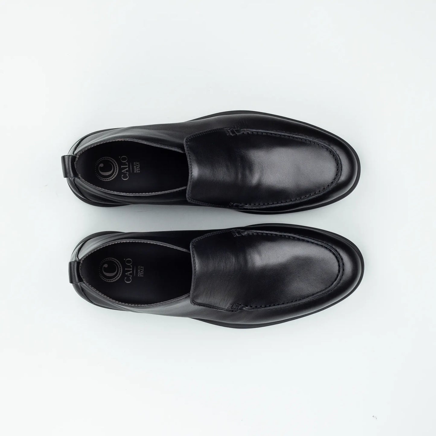 CALO – Boot Loafer Schwarz Kalbsleder | Moderner Lässiger Look | Handmade Italy
