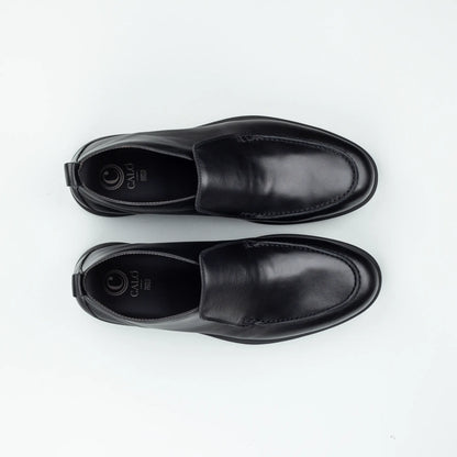 CALO – Boot Loafer Schwarz Kalbsleder | Moderner Lässiger Look | Handmade Italy