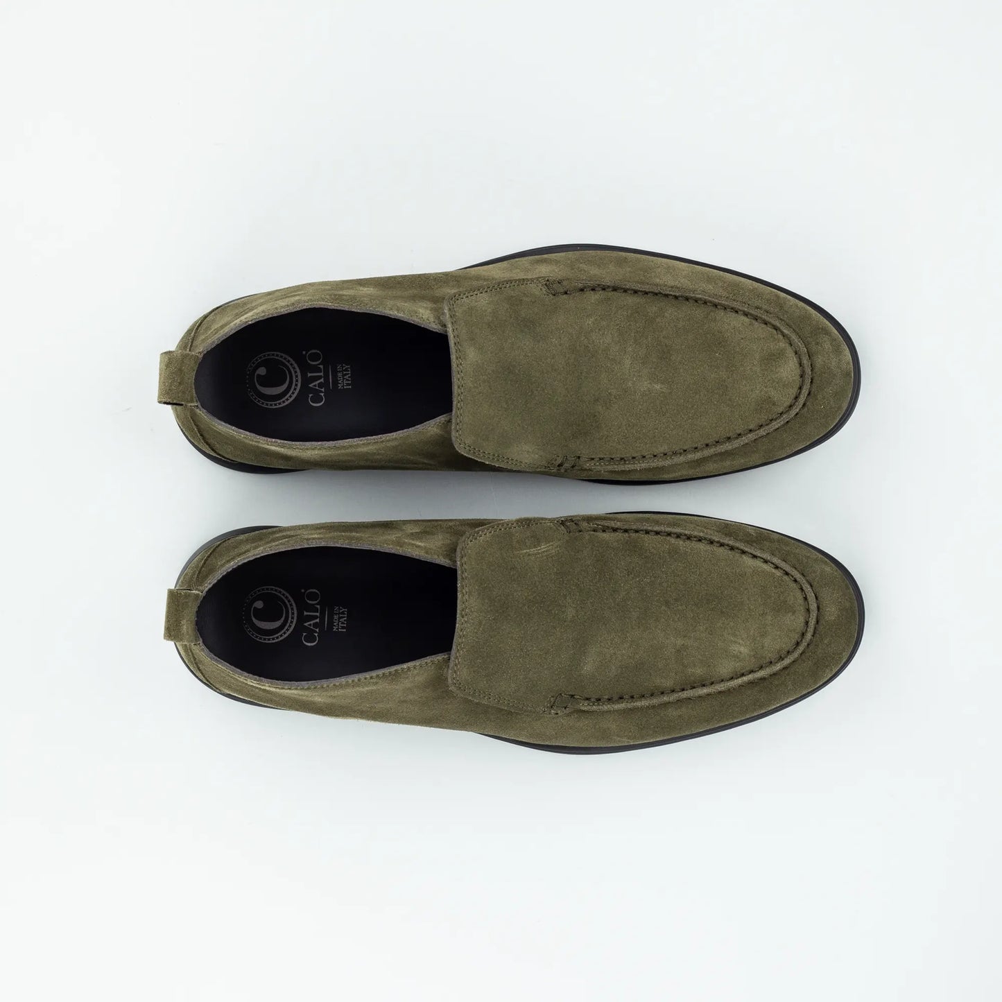 CALO – Boot Loafer Grün Wildleder | Moderner Lässiger Look | Handmade Italy