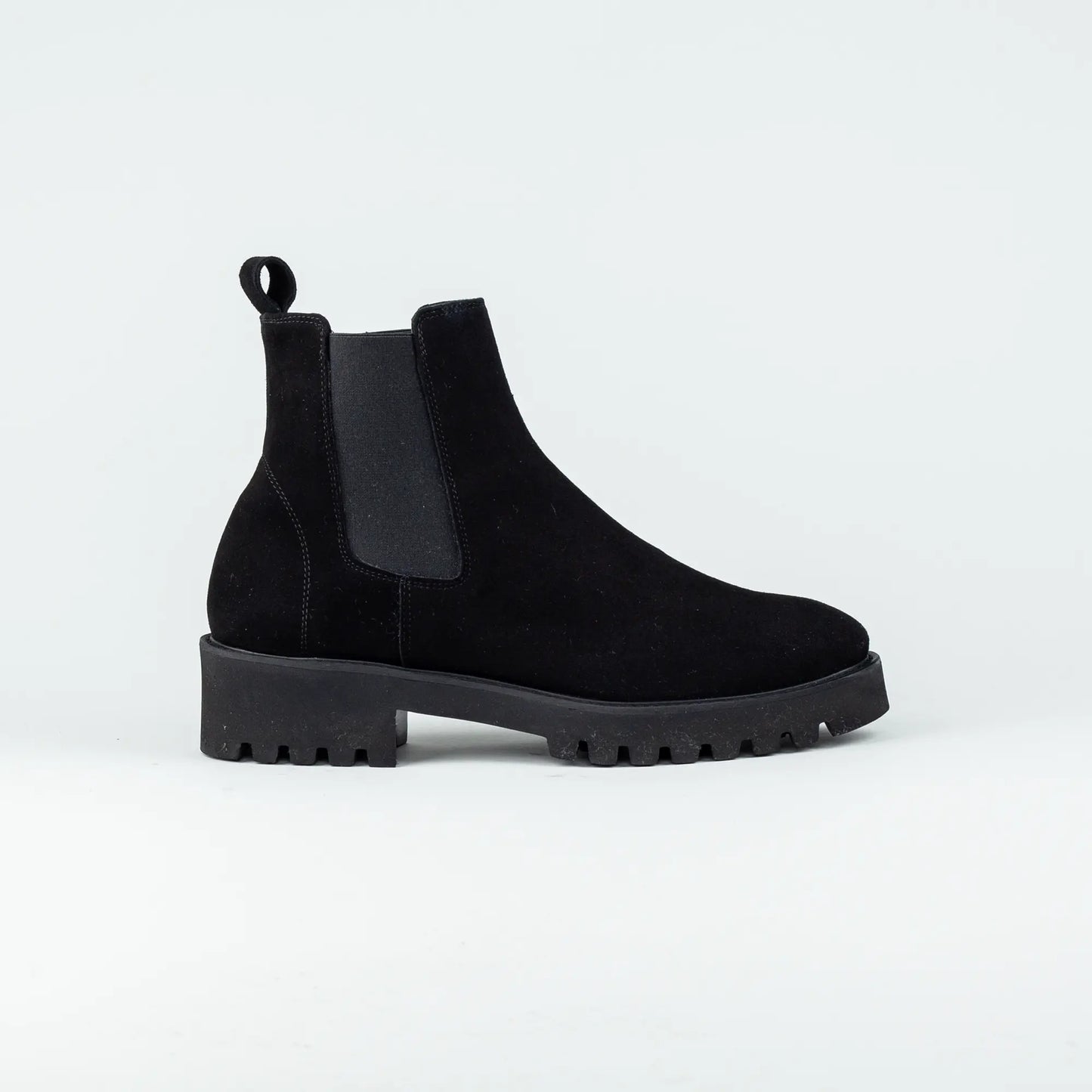 Aruci – Chelsea Boot Wildleder Schwarz | Sacchetto | Handmade Italy