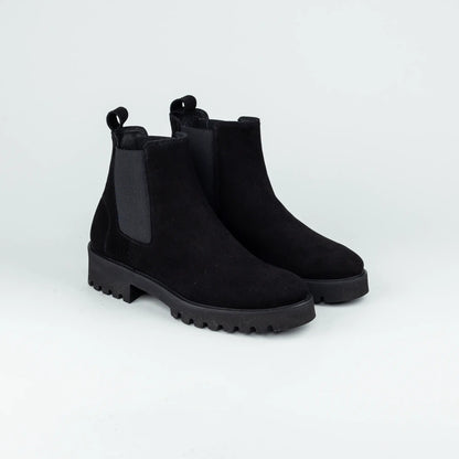 Aruci – Chelsea Boot Wildleder Schwarz | Sacchetto | Handmade Italy