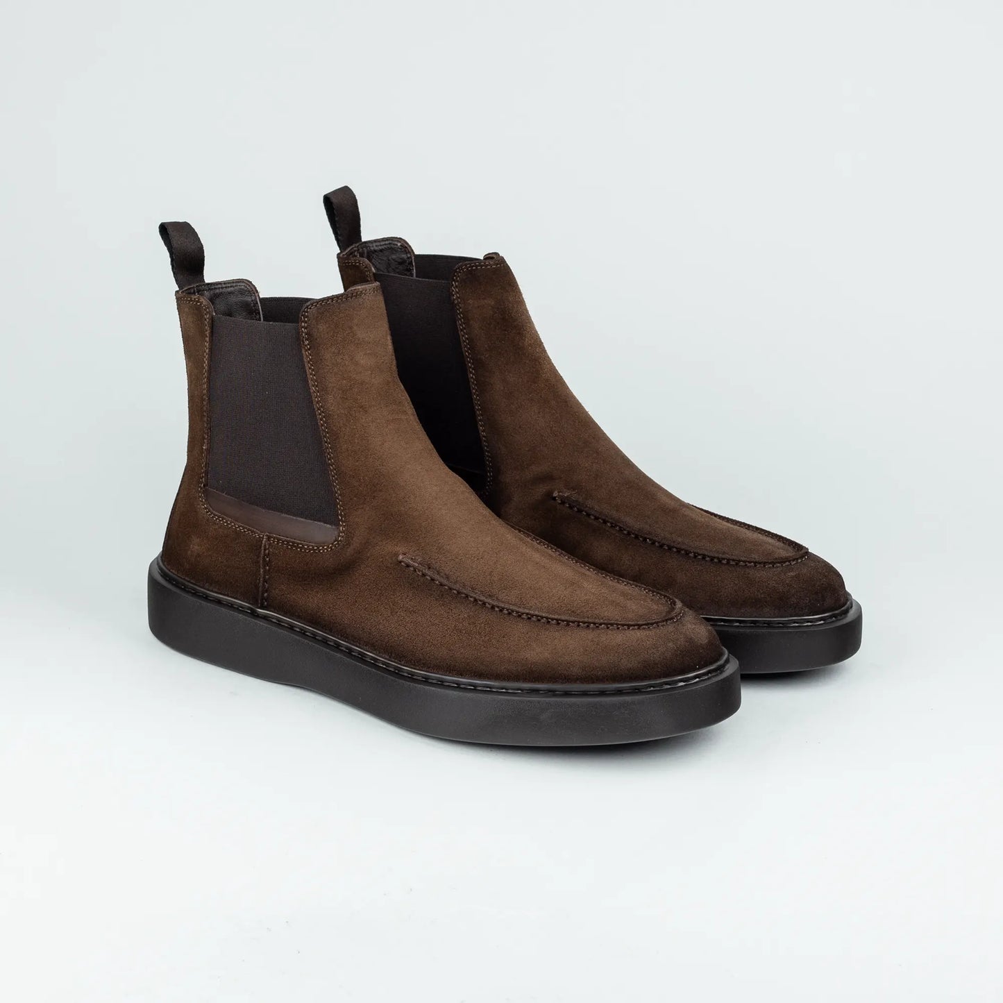 Maurizi – Chelsea Boot Ziegen Velourleder | Durchgenäht | Leichte Gummisohle | Handmade Italy