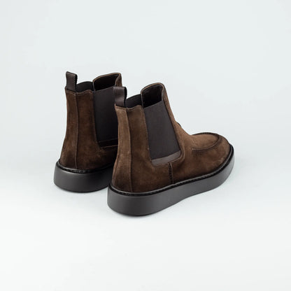 Maurizi – Chelsea Boot Ziegen Velourleder | Durchgenäht | Leichte Gummisohle | Handmade Italy