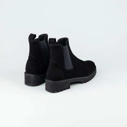 Aruci – Chelsea Boot Wildleder Schwarz | Sacchetto | Handmade Italy