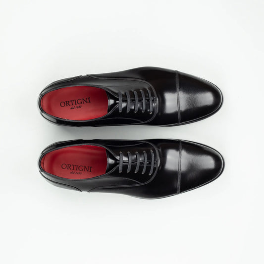 Ortigni – Oxford Captoe | Rotes Lederfutter & Ledersohle | Handmade Toskana