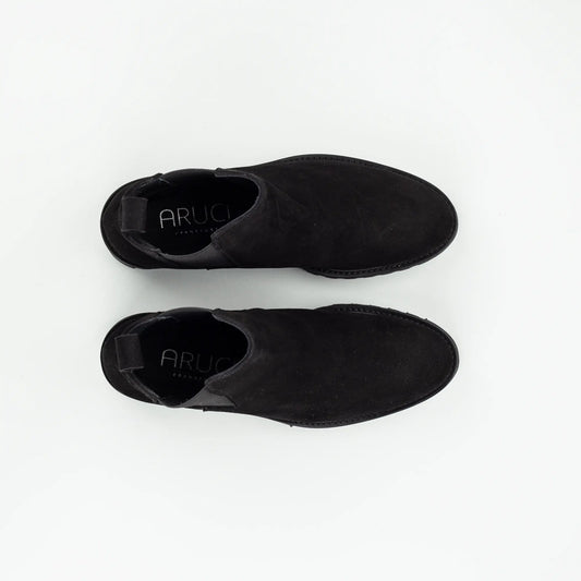 Aruci – Chelsea Boot Wildleder Schwarz | Sacchetto | Handmade Italy