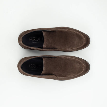 Aruci – Boot Loafer Braun Ziegen Wildleder | Handmade Italy