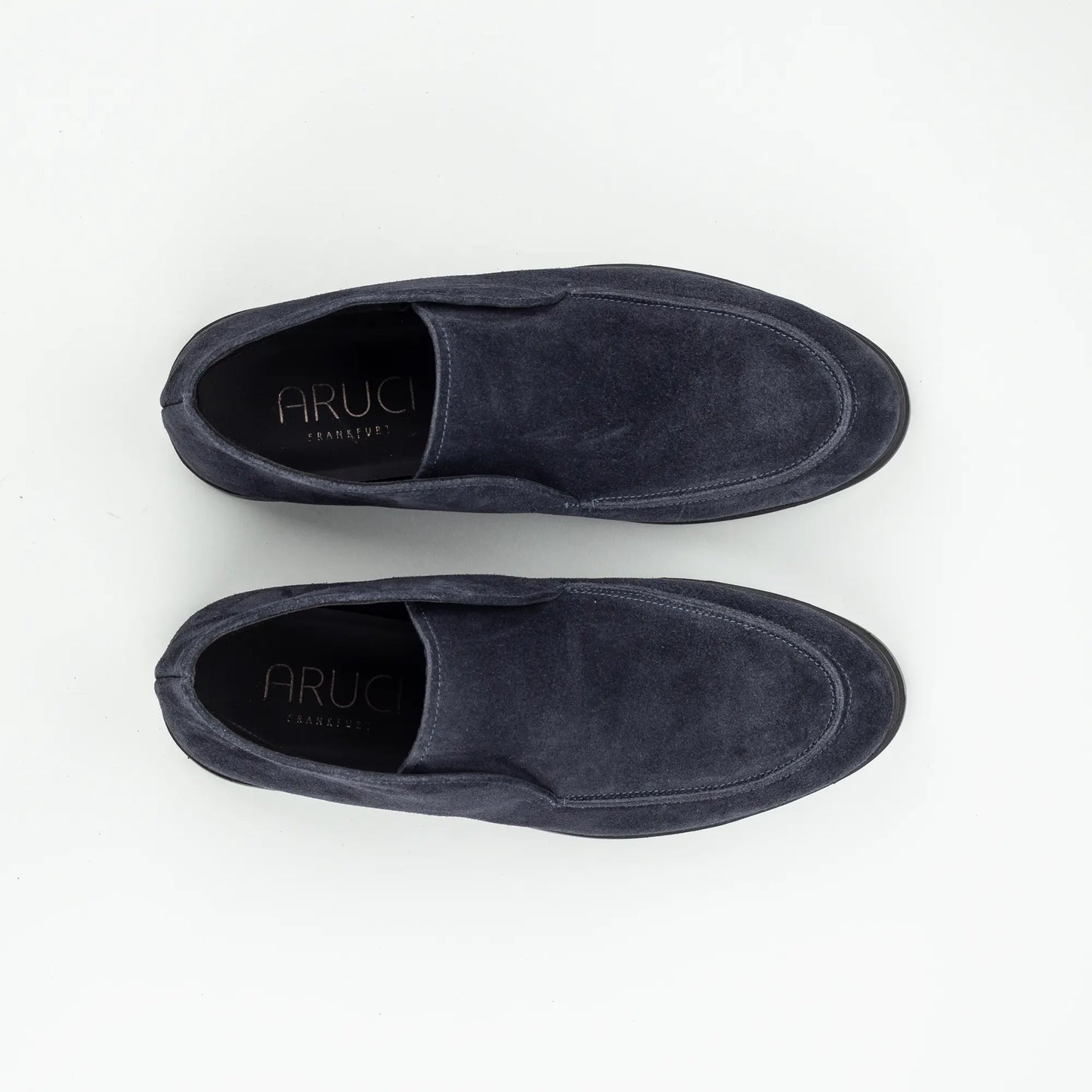 Aruci – Boot Loafer Dunkelblau Ziegen Wildleder | Handmade Italy