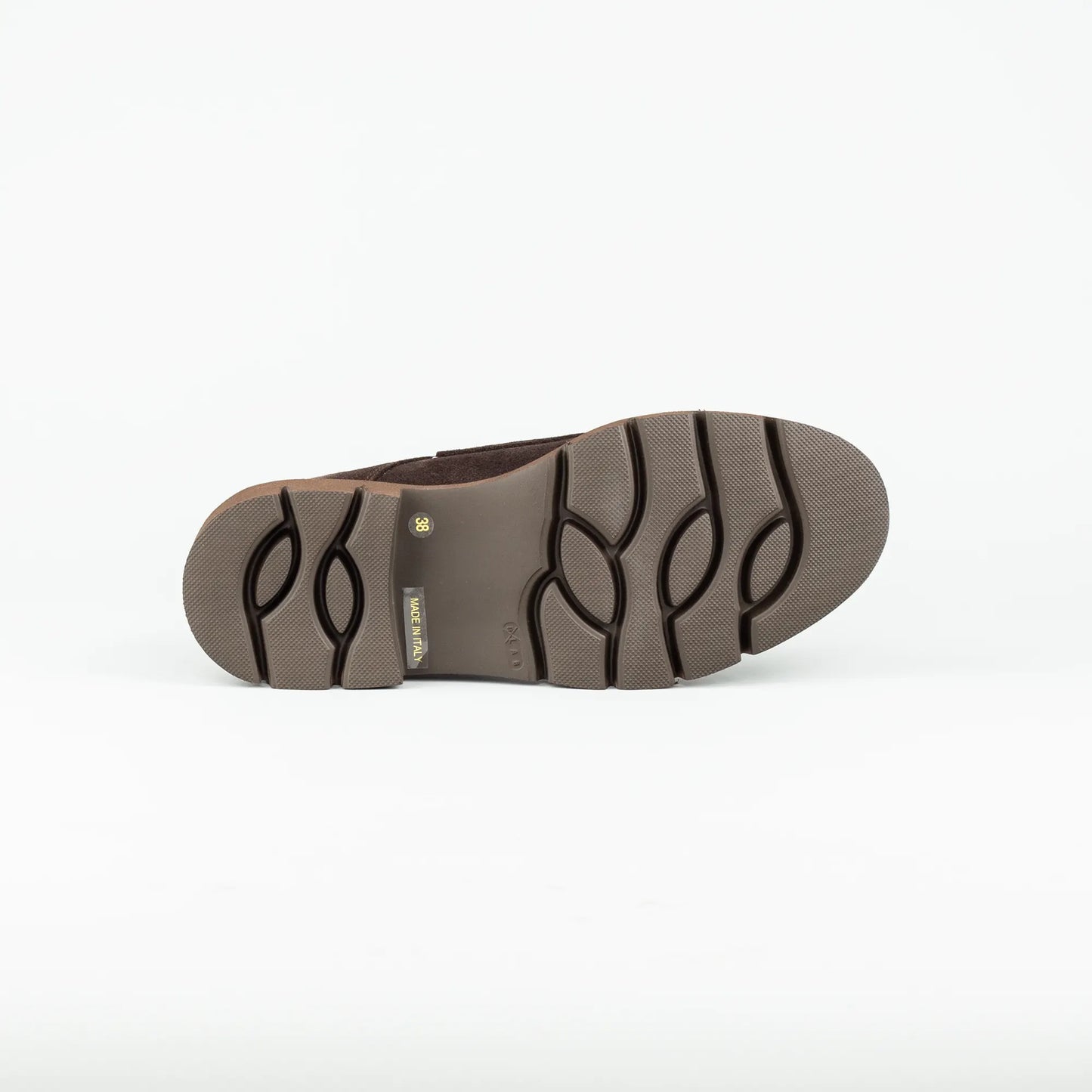 Aruci – Loafer Monk Velourleder Braun | Modische Form | Flexible Gummisohle | Handmade Italy
